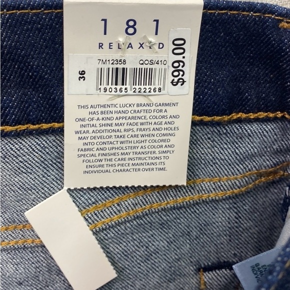 Lucky Brand 181 Relaxed Jeans with 2 Way Stretch
Size 36x30 - Picture 5 of 8